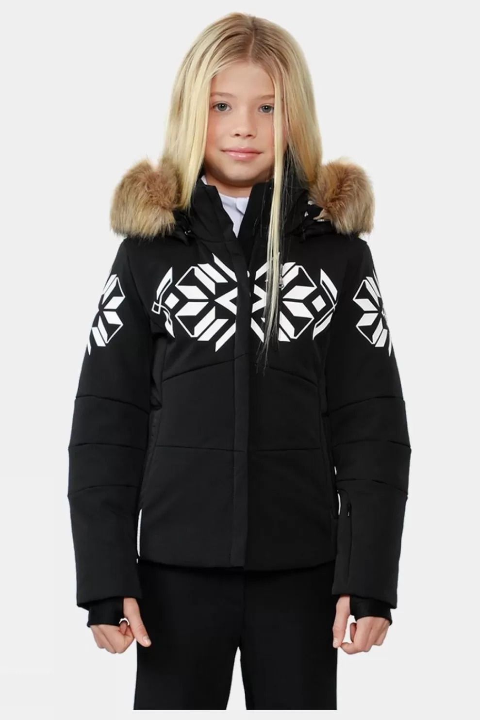 Poivre Blanc Girls Amy Crystal Jacket<Kids Ski+Snowboard Jackets