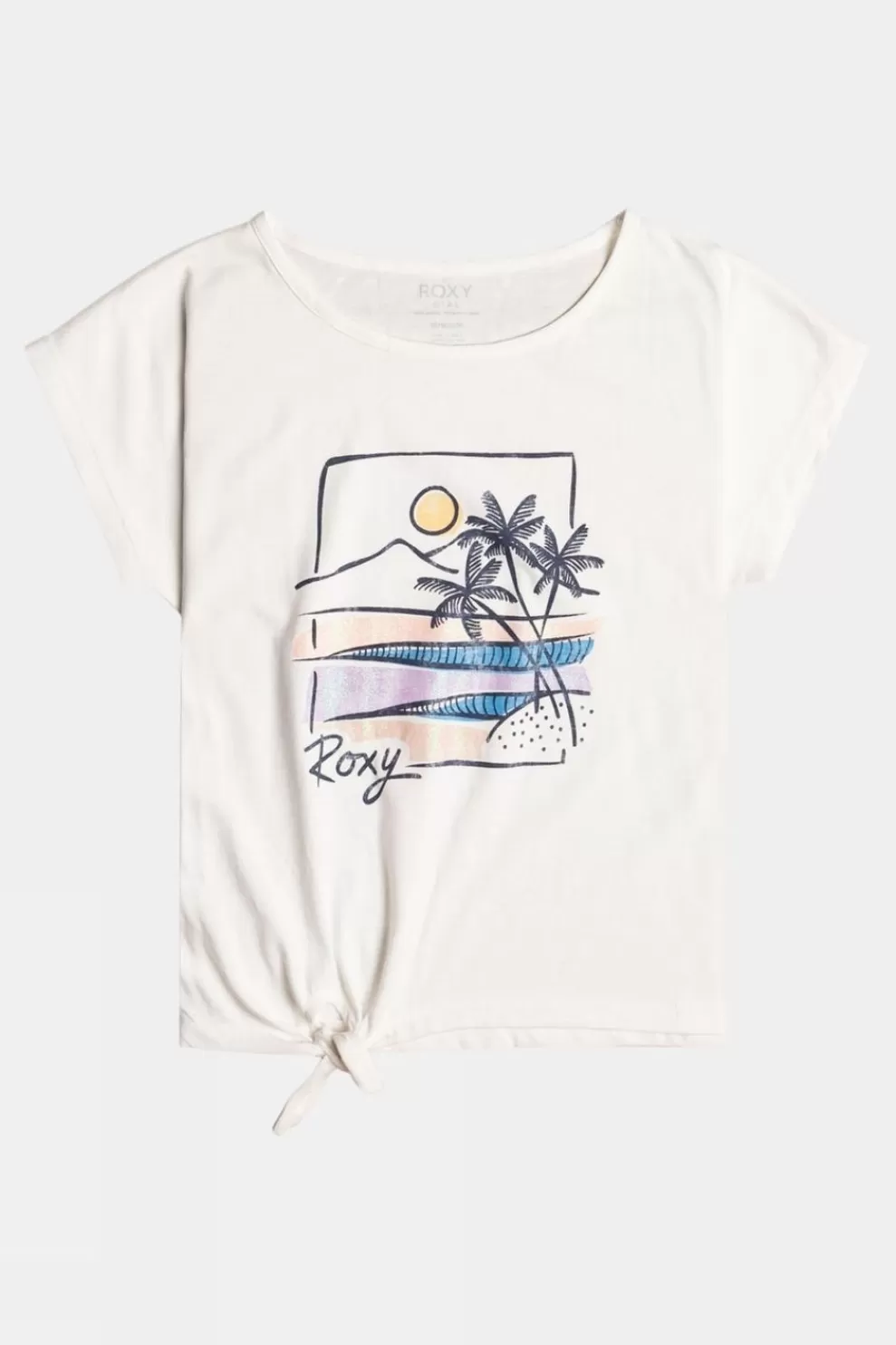 Roxy Girls Pura Playa Knotted T-Shirt<Kids Swimwear