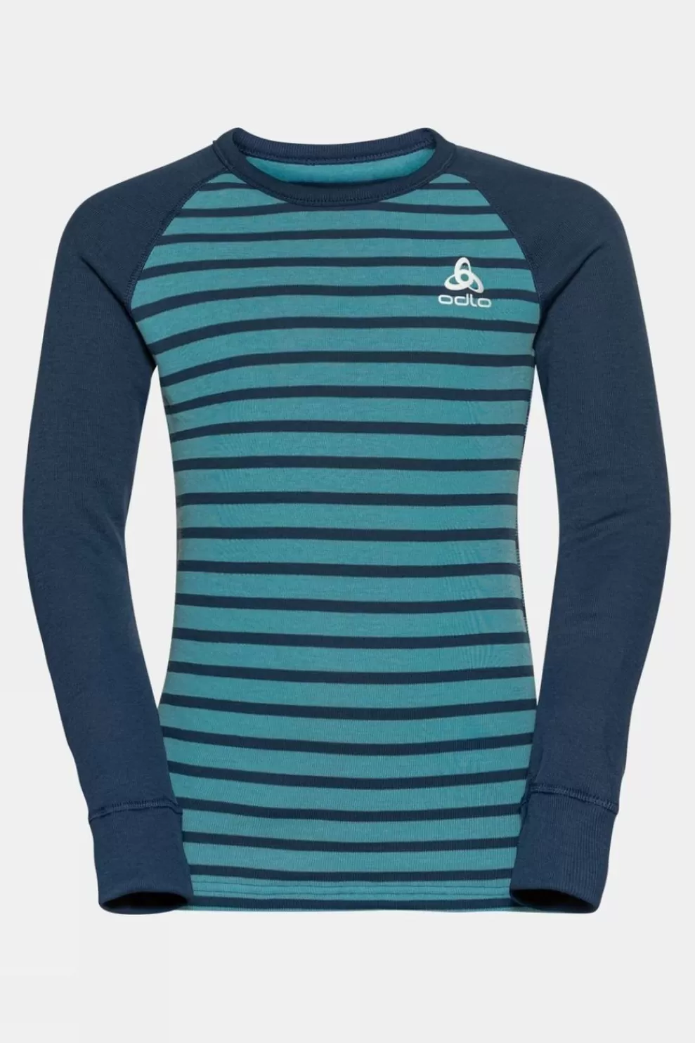 Odlo Kids Active Warm Eco Stripes Long Sleeves Top<Kids Base Layers+Thermals