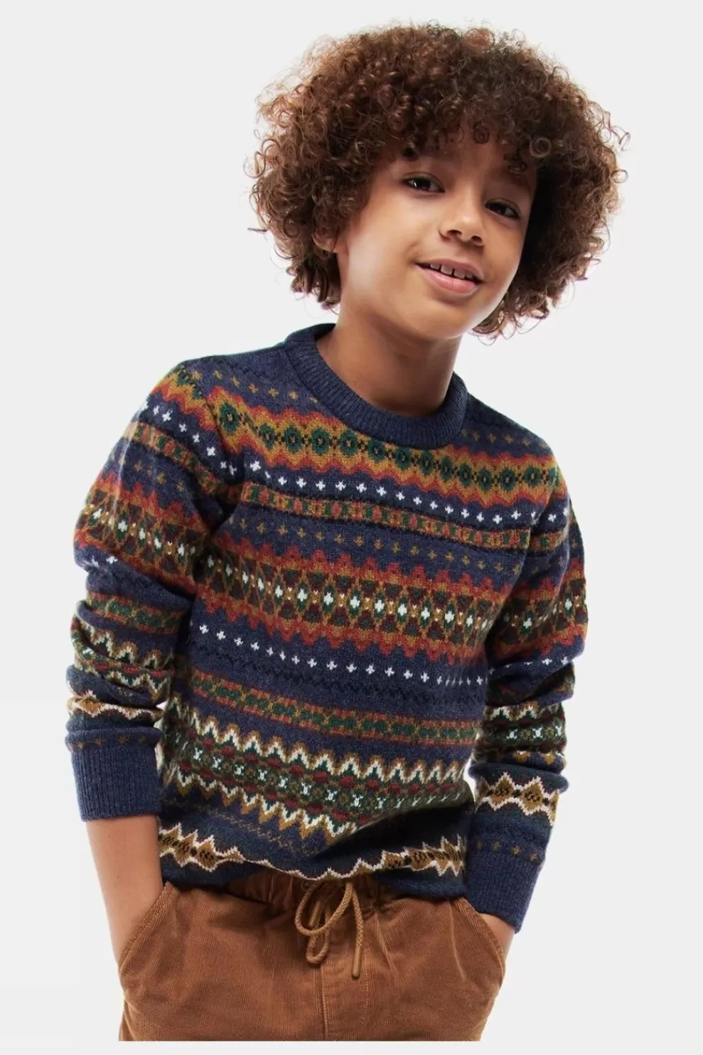 Barbour Kids Case Fair Isle Crew Jumper<Kids Fleeces+Mid-Layers