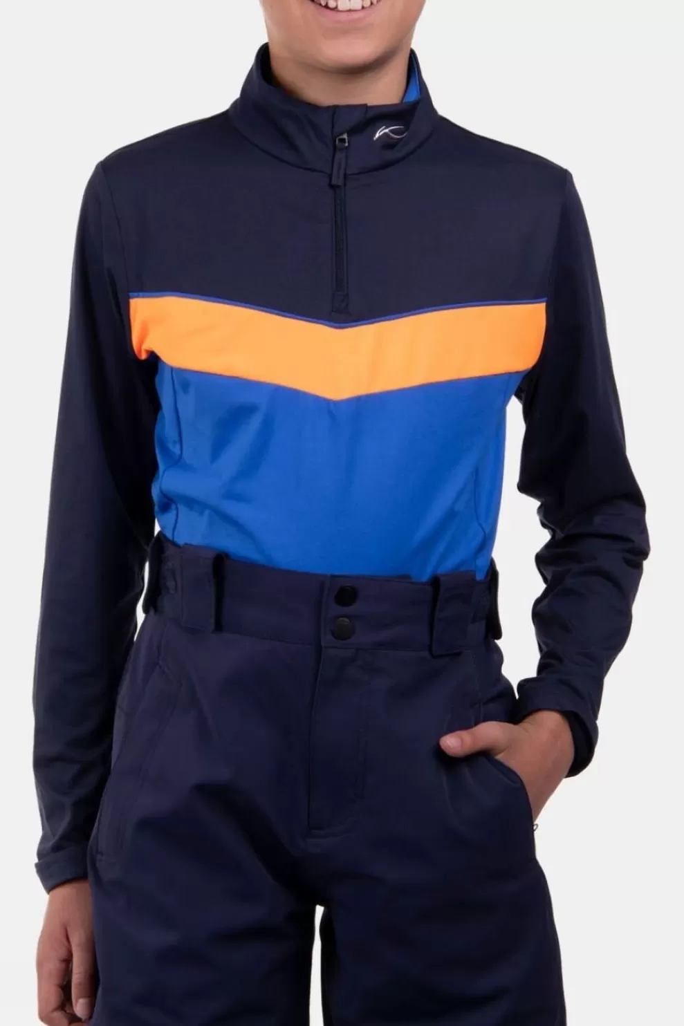 Kjus Kids Gian Midlayer Half-Zip Fleece<Kids Fleeces+Mid-Layers