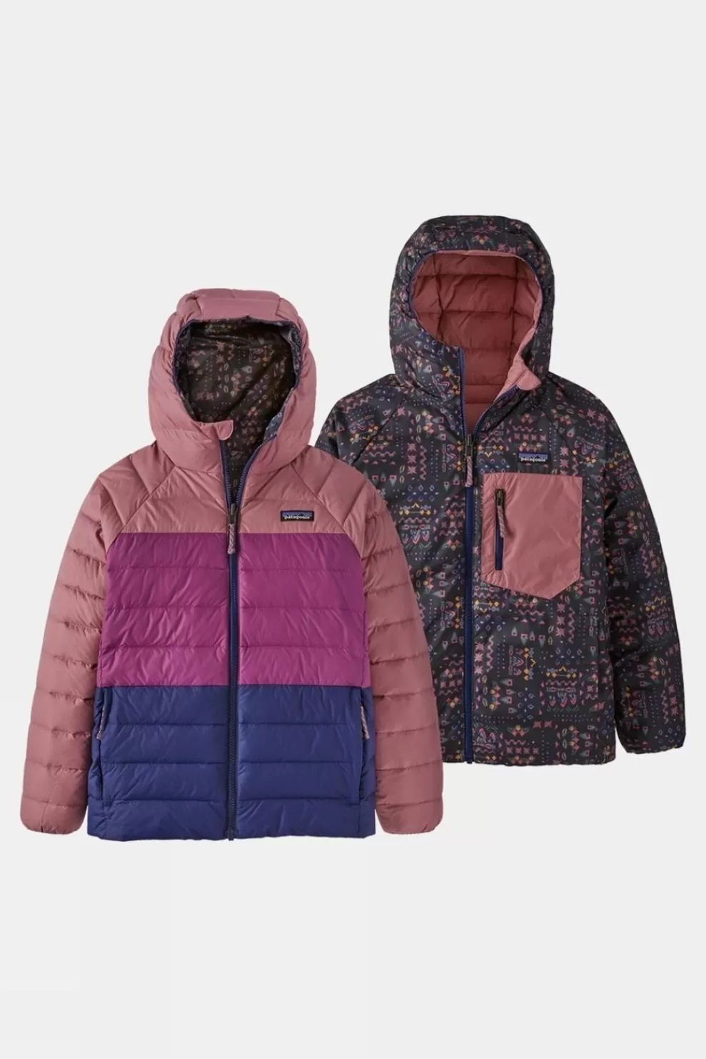 Patagonia Kids Reversible Down Sweater Hoody<Kids Insulated Jackets