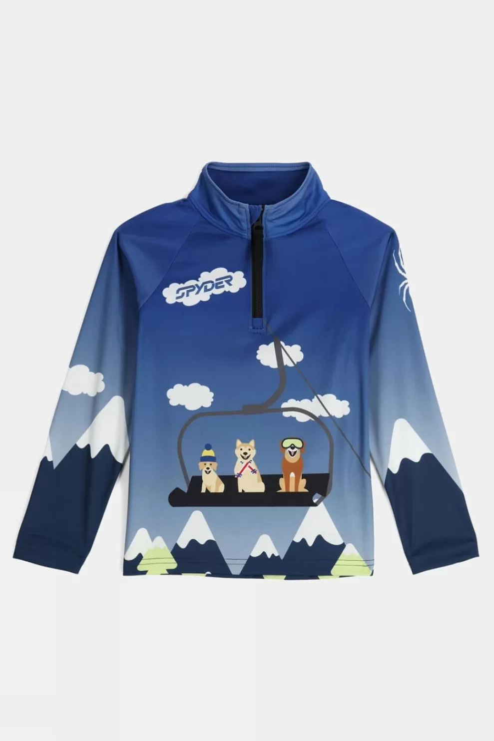 Spyder Mini Kids Friends Half Zip Top<Kids Fleeces+Mid-Layers