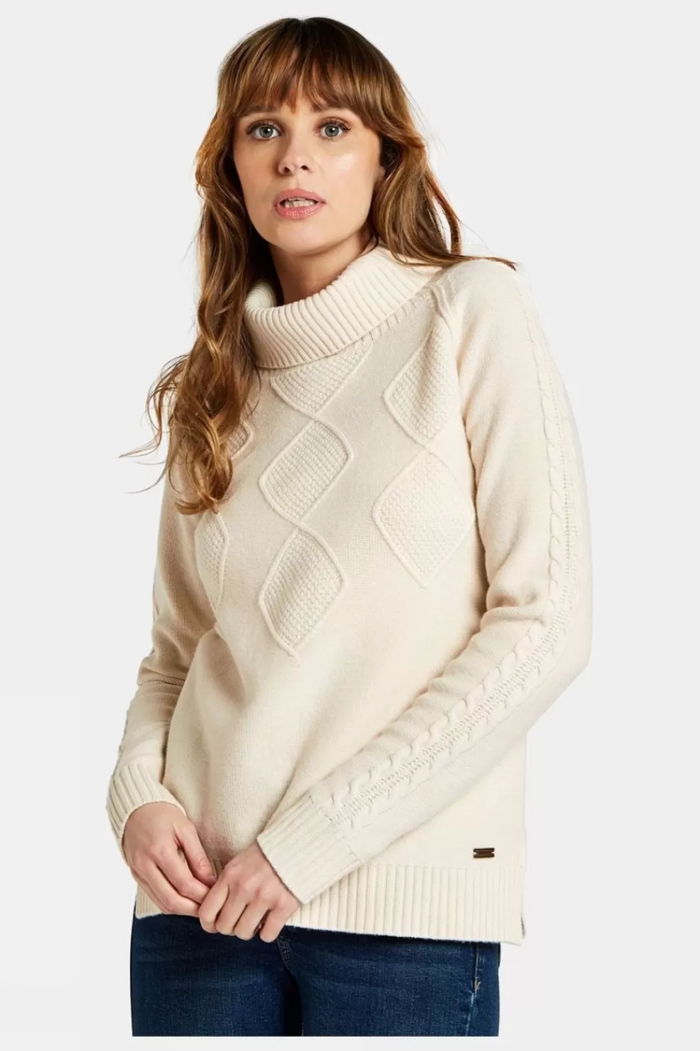 Dubarry Womens Belleek Chunky Roll Neck Sweater<Women Hoodies + Sweats