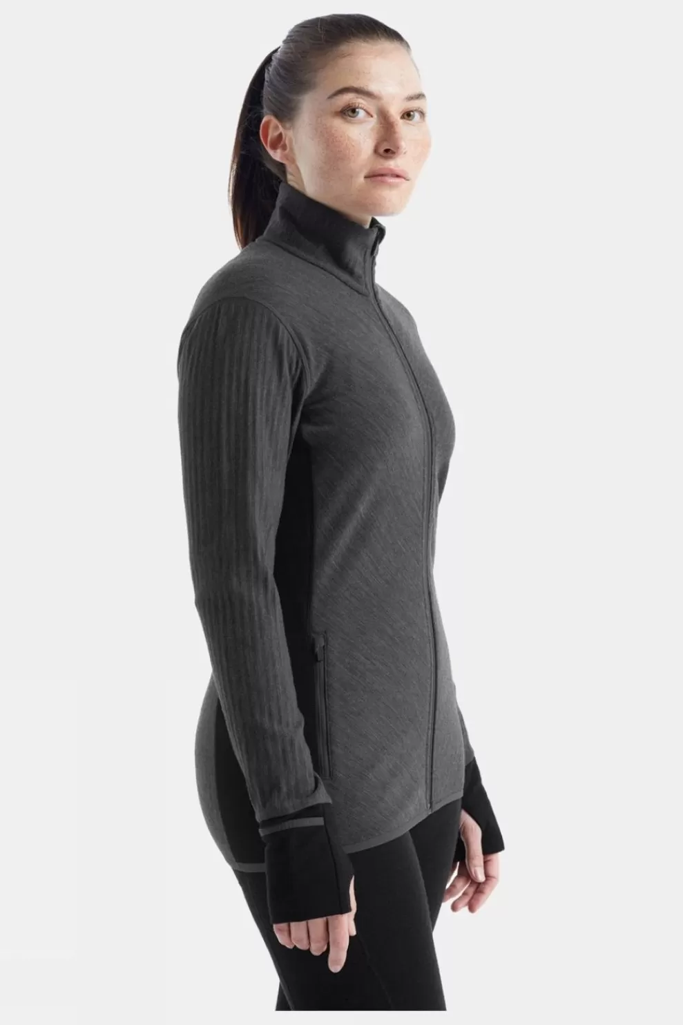 Icebreaker Womens Descender Long Sleeve Zip Top<Women Base Layer Tops