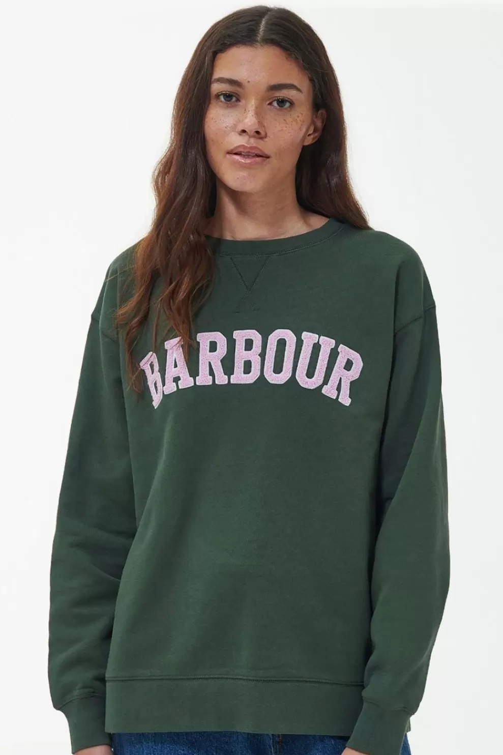 Barbour Womens Northumberland Patch Overlayer Sweatshirt<Women Hoodies + Sweats