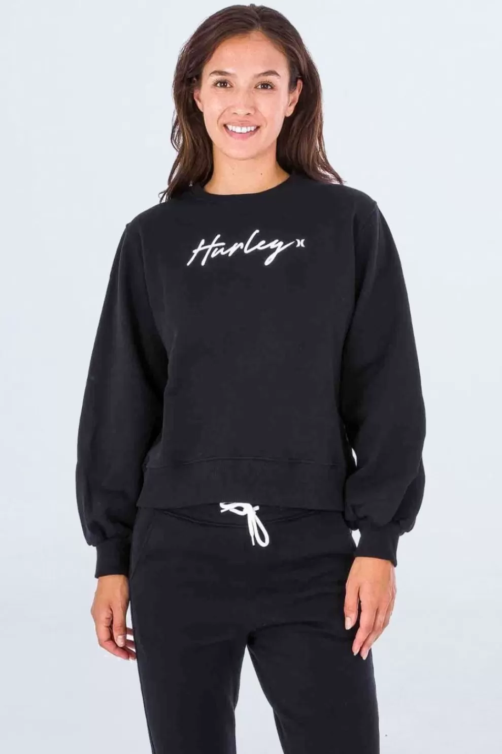 Hurley Womens Oceancare O&O Script Crew Sweatshirt<Women Hoodies + Sweats