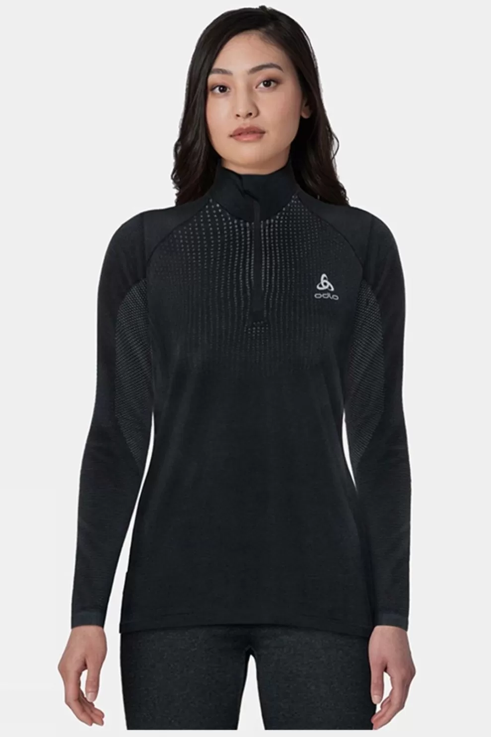 Odlo Womens Performance Warm Ls Half Zip<Women Base Layer Tops