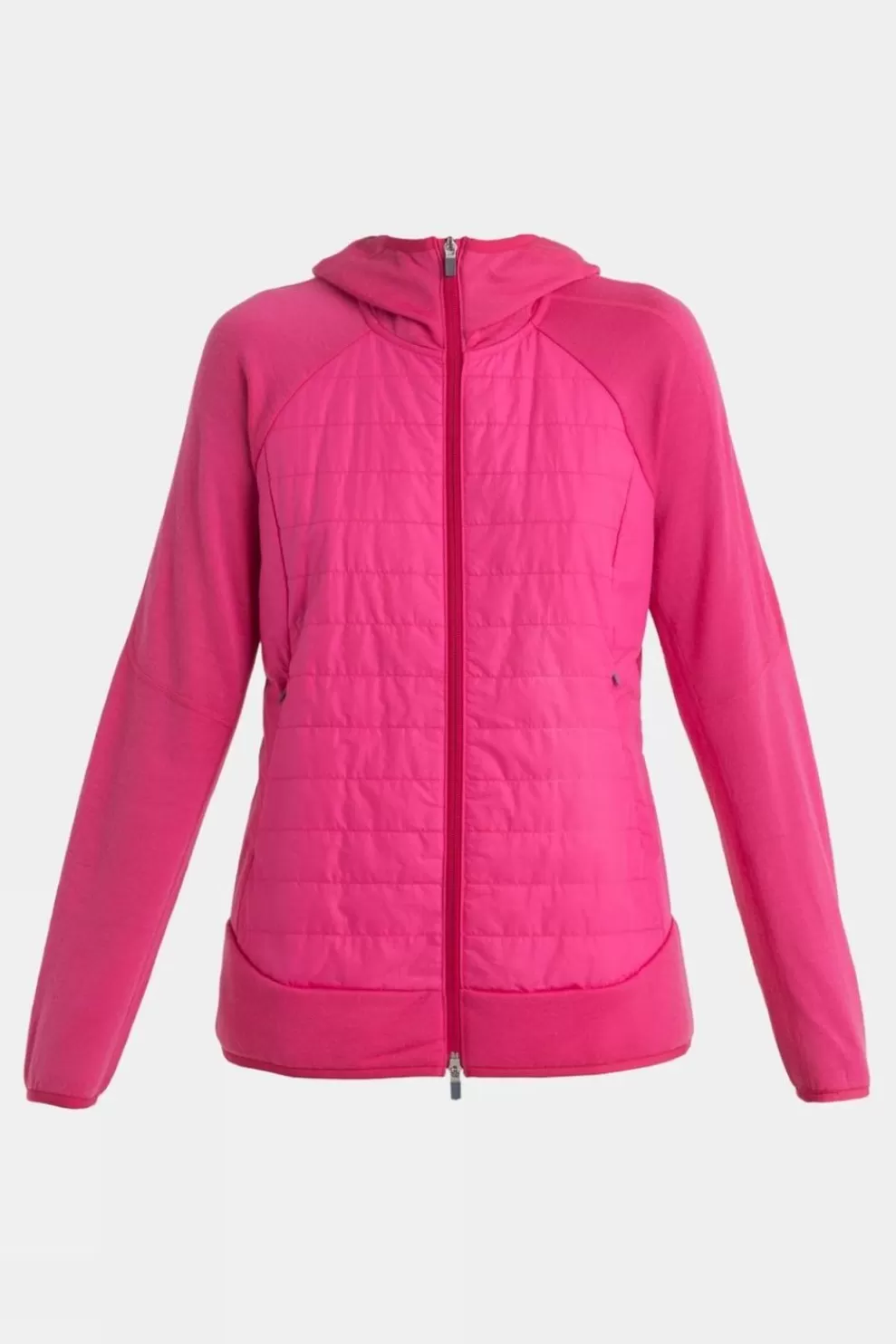 Icebreaker Womens Quantum Hybrid Long Sleeve Zip Hoodie<Women Fleeces + Mid-Layers