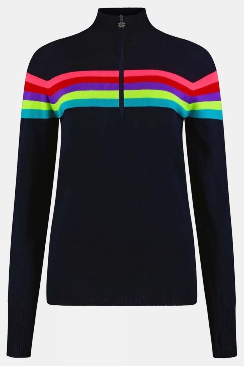 Snow Finel Womens Rainbow Merino Midlayer Top<Women Fleeces + Mid-Layers