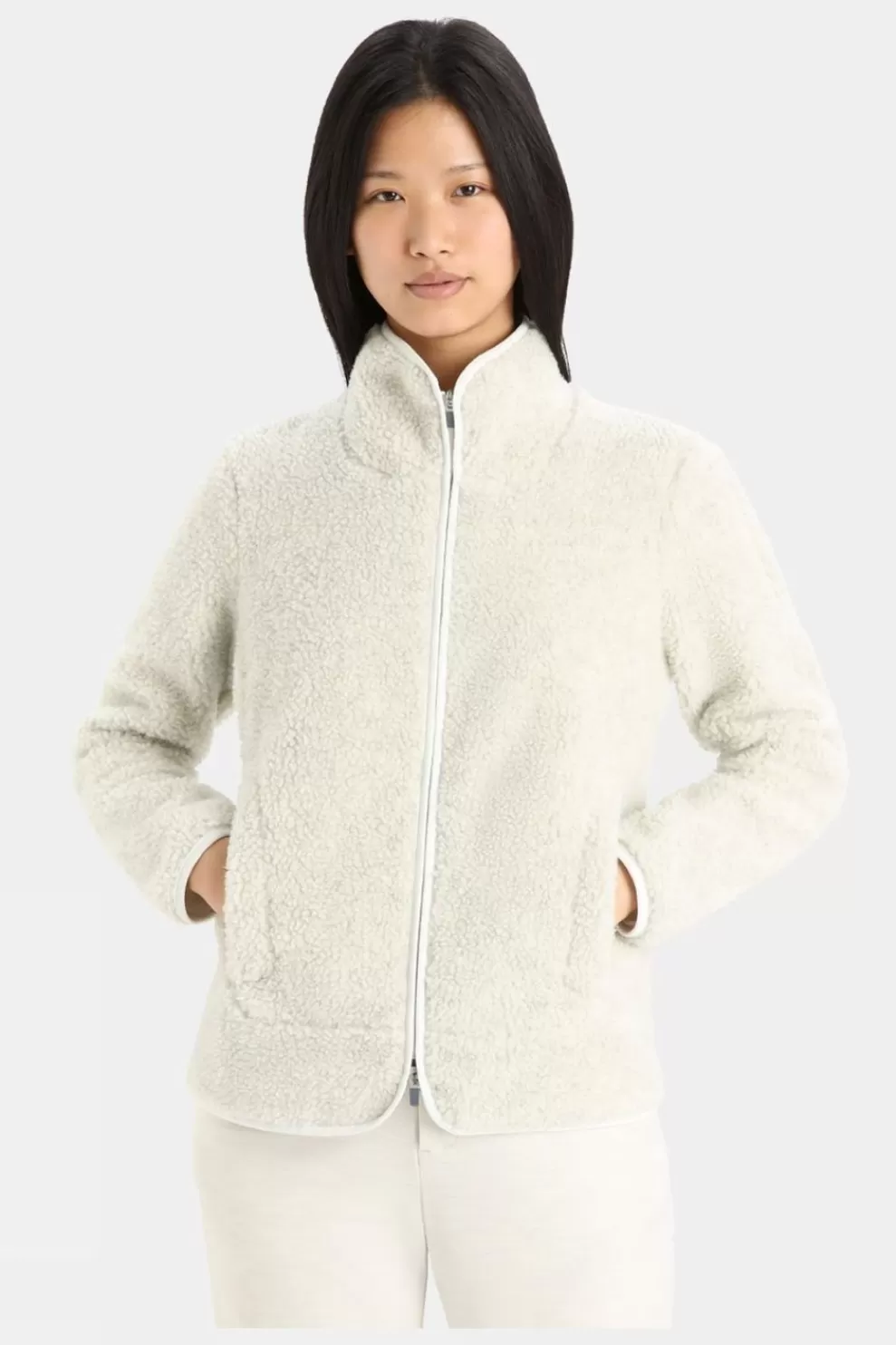 Icebreaker Womens Realfleece Sherpa Long Sleeve Zip Fleece<Women Fleeces + Mid-Layers