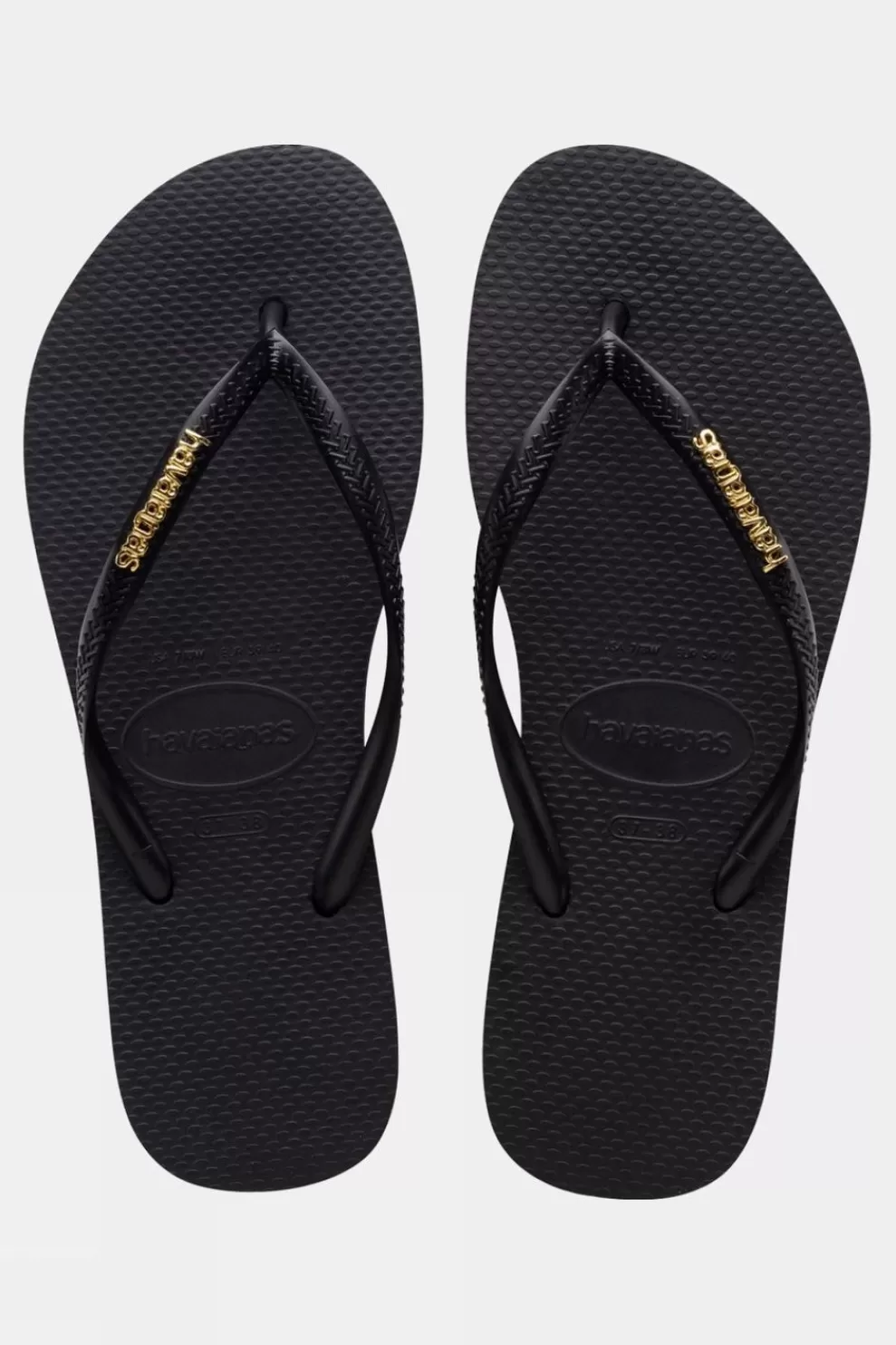 Havaianas Womens Slim Logo Metallic Flip Flops<Women Sandals