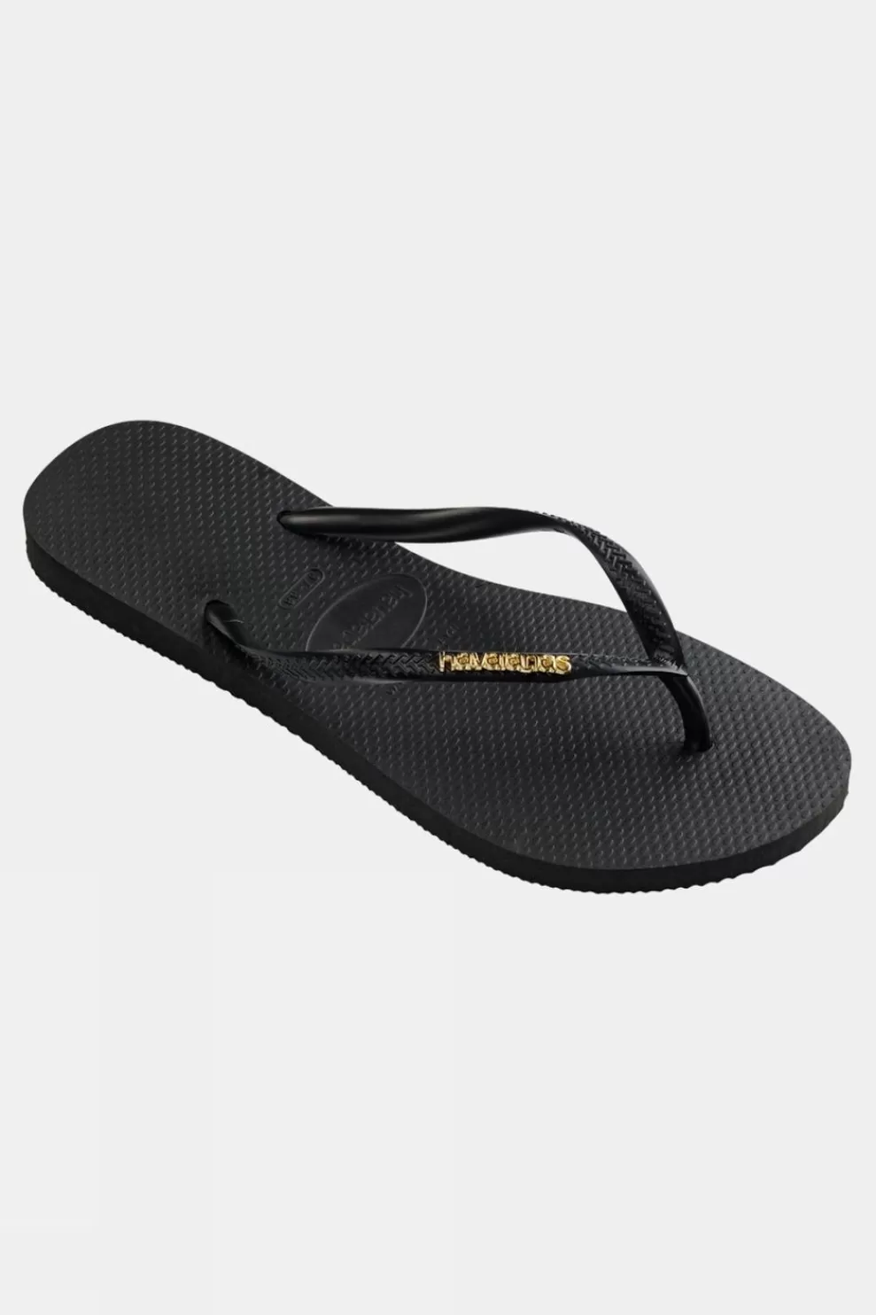 Havaianas Womens Slim Logo Metallic Flip Flops<Women Sandals