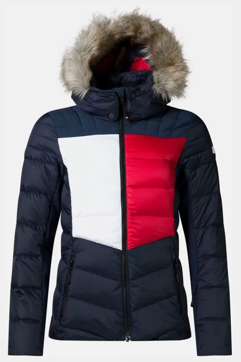 Rossignol Womens Tommy Hilfiger Flag E- Faux Fur Jacket<Women Down Jackets