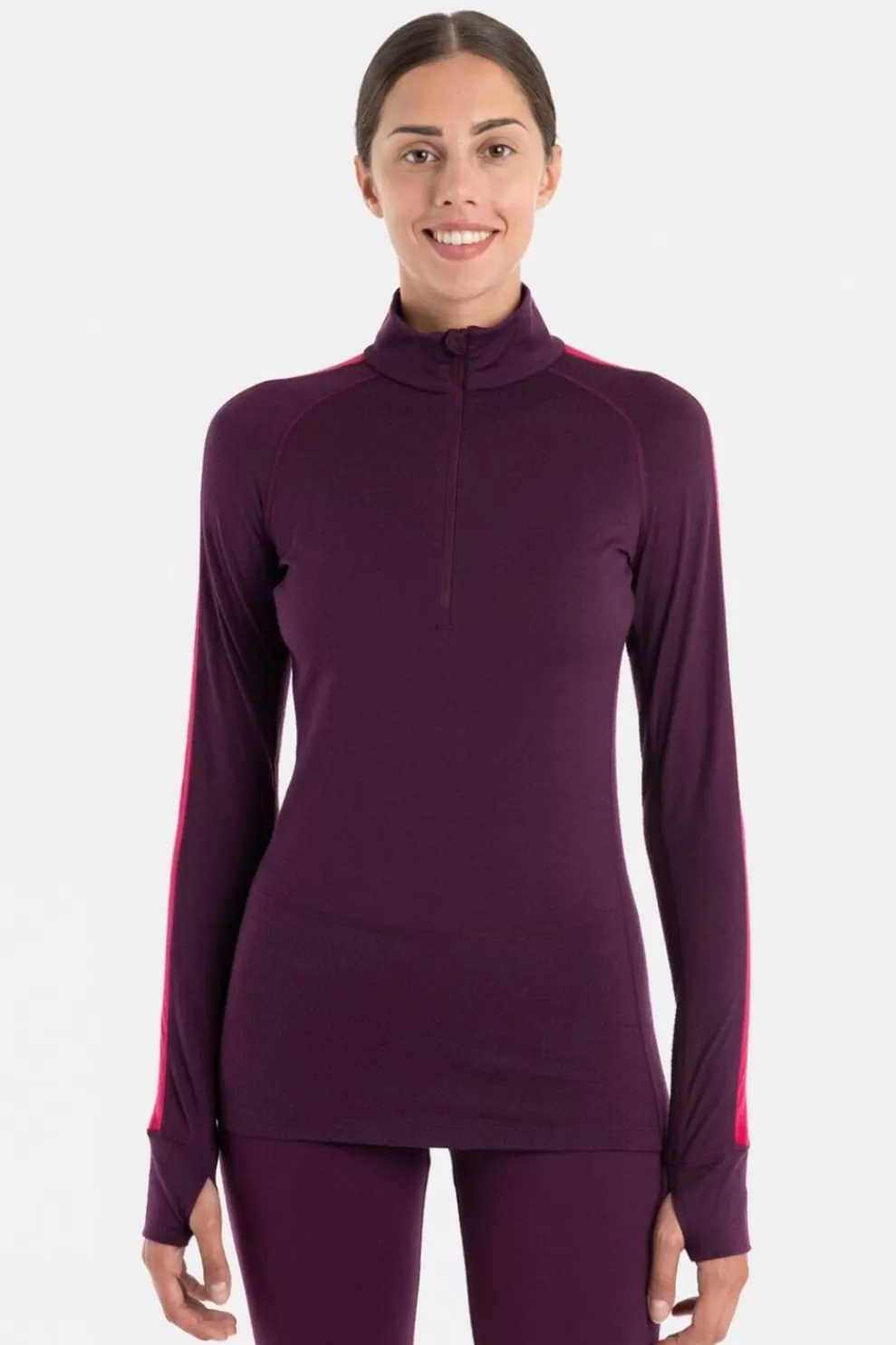 Icebreaker Womens Zoneknit 200 Half Zip Long Sleeve Baselayer<Women Base Layer Tops